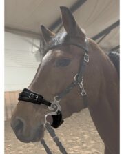 Anatomiczne Hackamore skórzane nachrapnik + pasek - obrazek 3