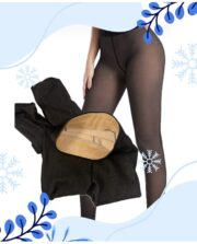 Zimowe Bryczesy (zestaw bryczesy Navy Blue + ocieplane rajstopy) - obrazek 3